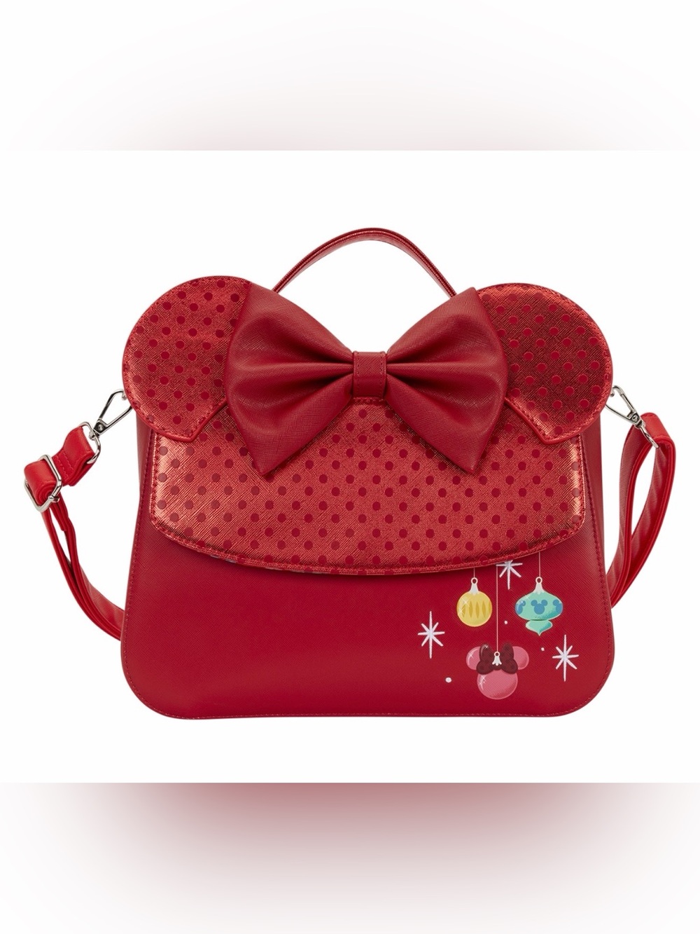 Loungefly DISNEY Minnie Mouse Exclusive Holiday
Ornaments Crossbody Bag  🆕🆕 🎄